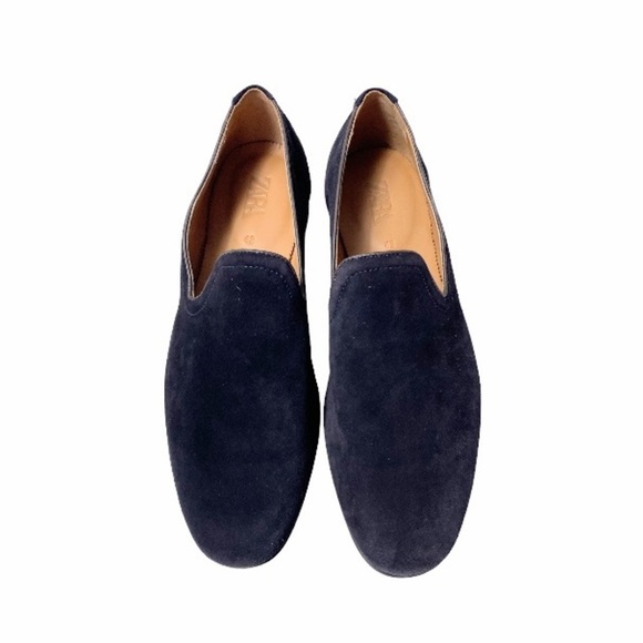 NWT Zara Man Black Slip On Suede Leather Loafers Size EU 42 US 9 main image 6